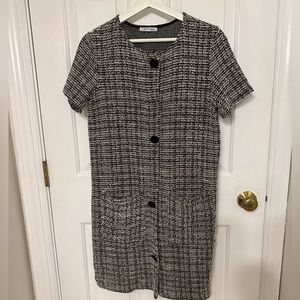Medium Zara tweed short sleeve dress